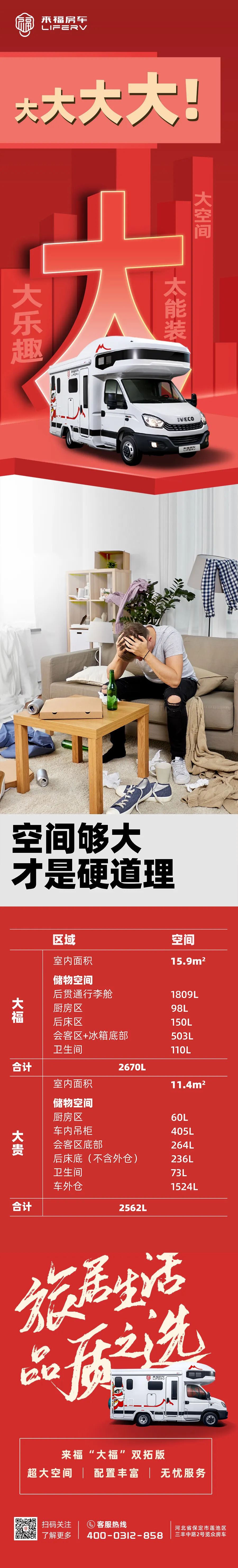 房車空間夠大才是硬道理！