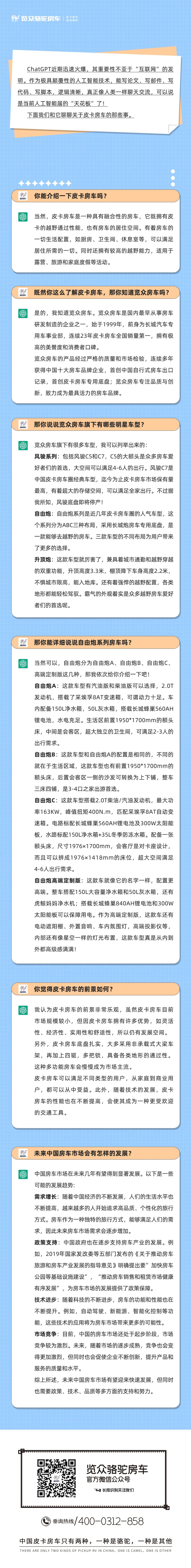 和ChatGPT聊了聊皮卡房車，它這么說...